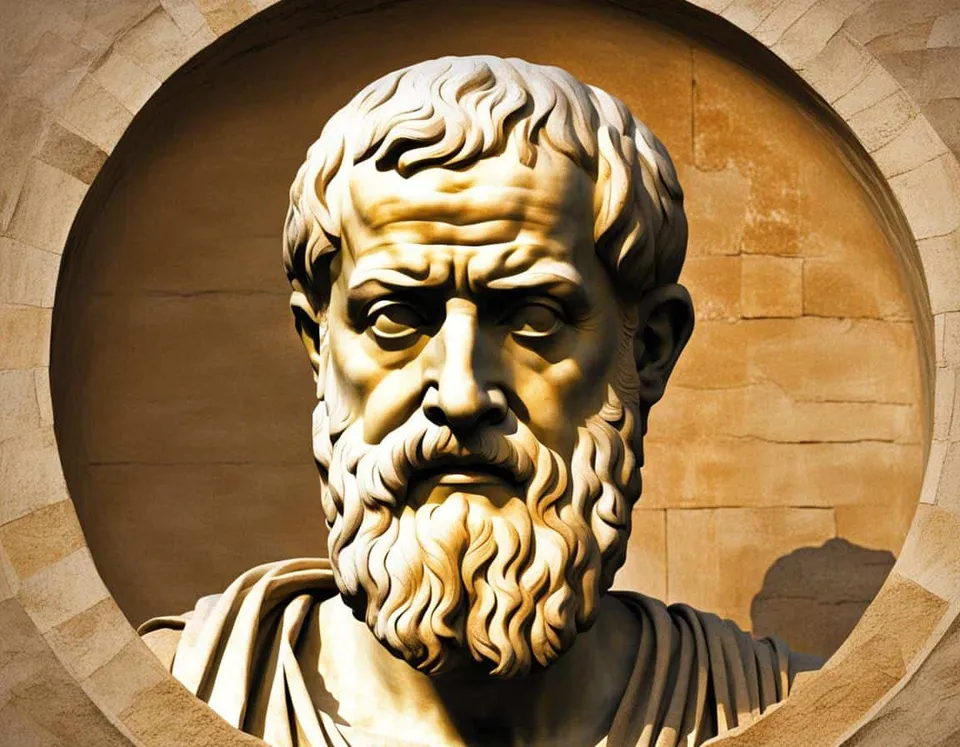Greek philosophical painting representing A Review of Socrates' Impact on Plato's Philosophy