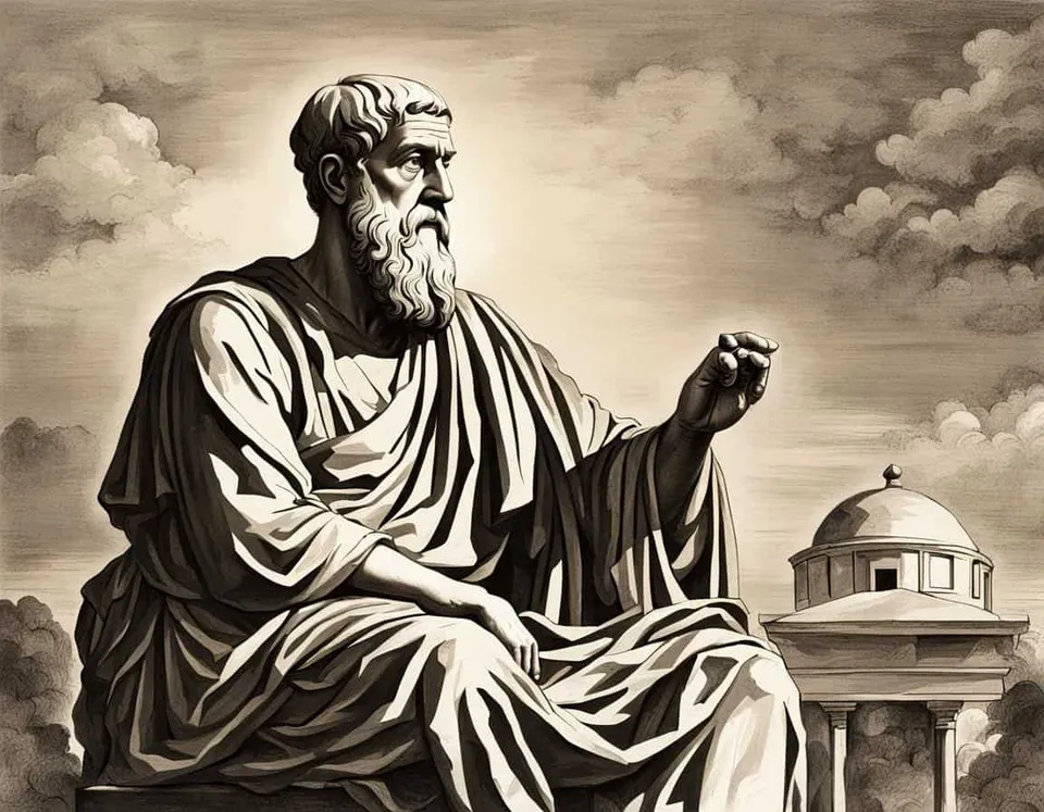 Classical illustration representing A Roundup of Socrates' Influence on Plato's Philosophical Journey