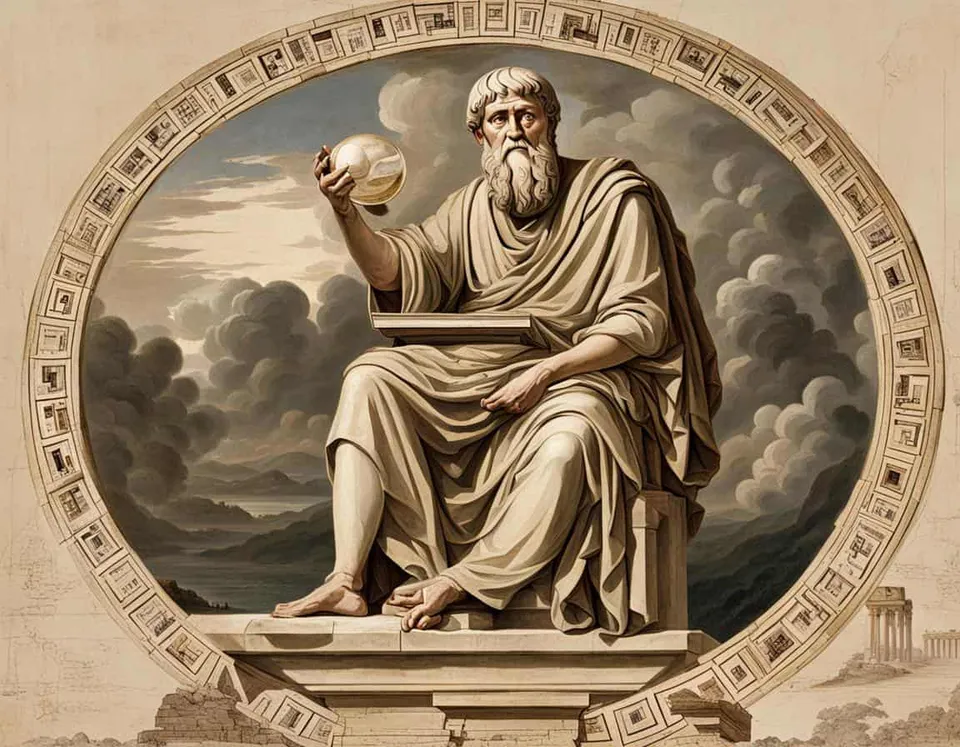 Ancient marble sculpture representing How did Plato's Travel Influence His Philosophy?