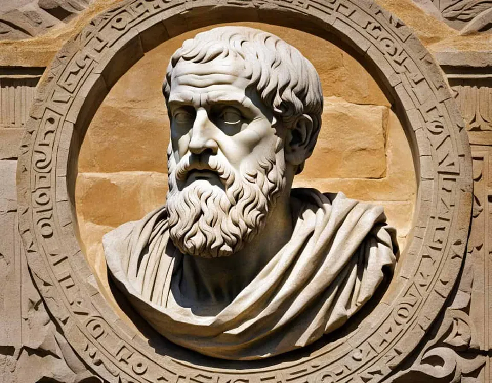 Ancient marble sculpture representing How Plato's Philosophy Shaped Political Thinking