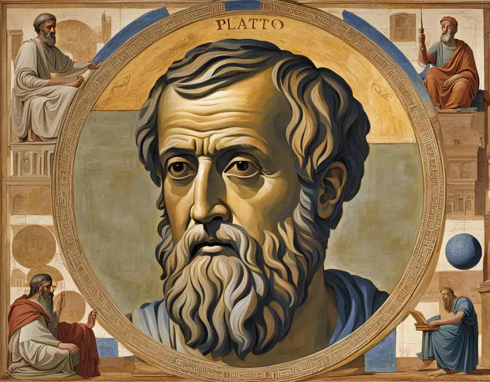 Philosophical illustration representing How to Implement Plato's Political Ideas Today
