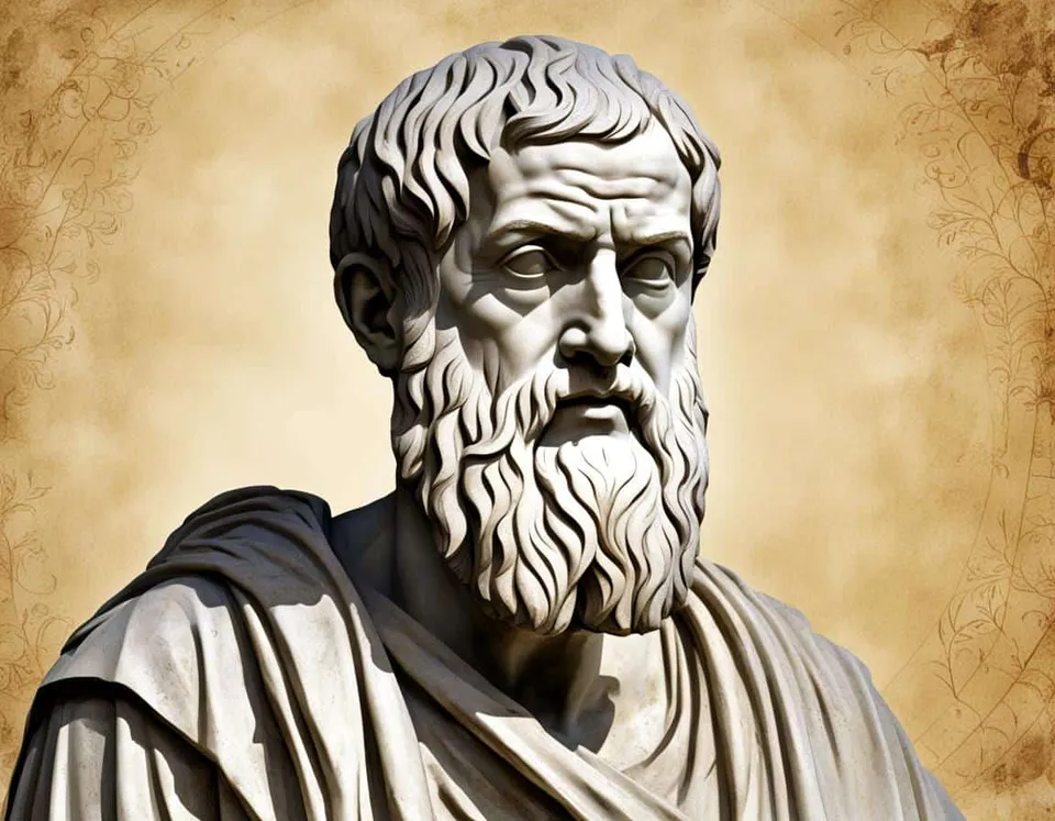 Classical Greek marble sculpture illustrating How to interpret The Allegory of the Cave in Plato's philosophy