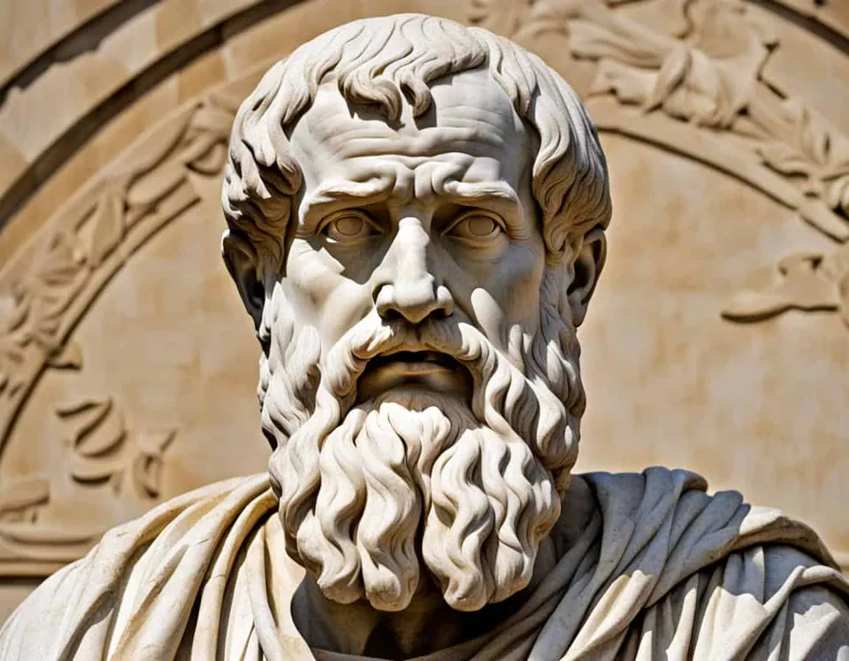 Classical Greek marble sculpture illustrating Plato's Political Impact: A Historical Analysis
