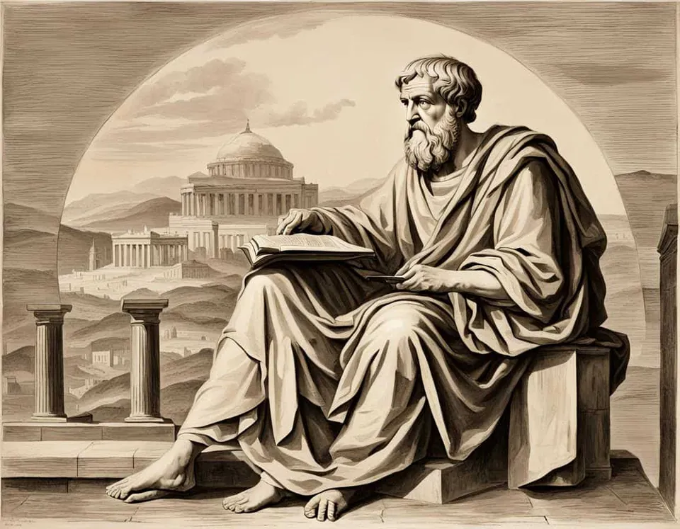 Philosophical illustration representing What You Need to Know About The Philosopher King