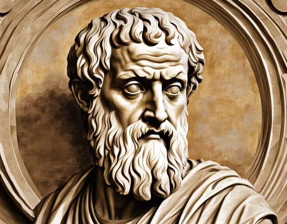 Ancient philosophical artwork depicting Review: Exploring Plato's Philosophical Ideas