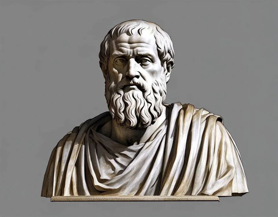Ancient marble sculpture representing Review of Plato's Influence on Political Thought