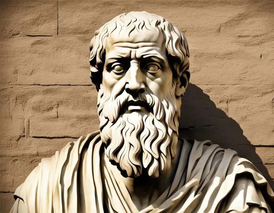 Classical artwork depicting The Historical Significance of Socrates' Influence on Plato