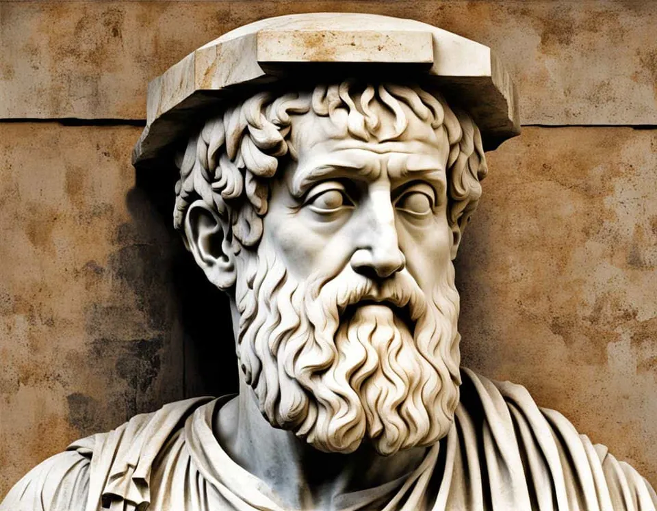 Greek philosophical painting representing Top 10 Influential Figures in Plato's Education