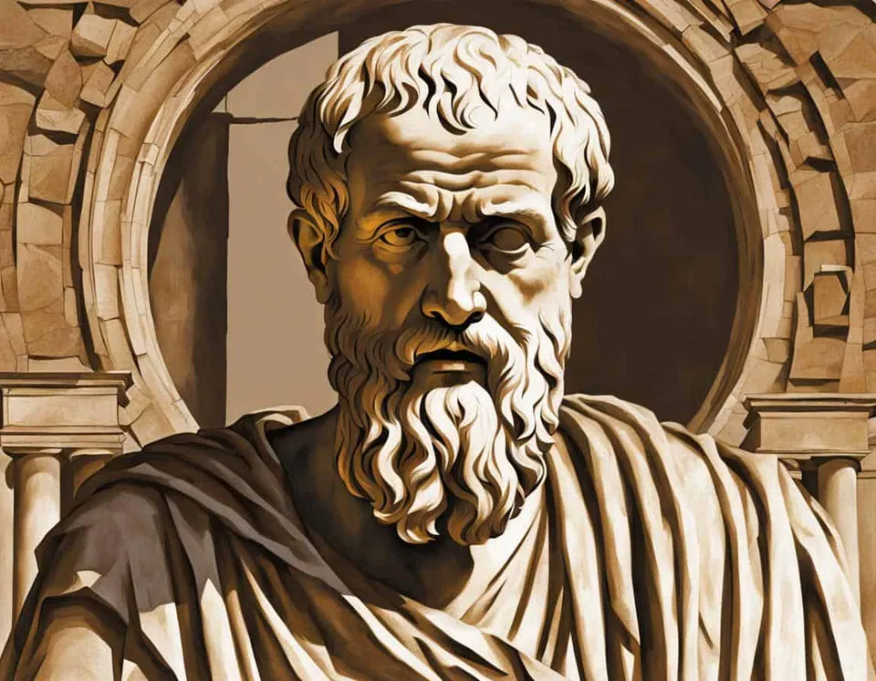 Classical illustration representing Top 10 Quotes from Plato's Philosophical Ideas