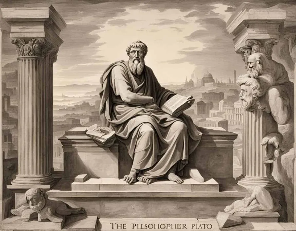 Ancient Greek stone relief illustrating What Plato's Family and Upbringing Reveals