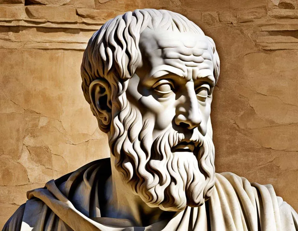Ancient philosophical artwork depicting What Were Plato's Views on Christianity