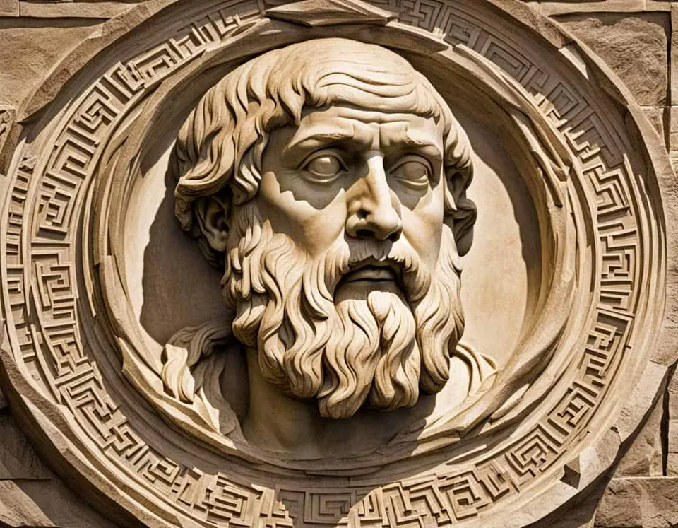 Greek philosophical painting representing Why Plato's Educational Legacy is Essential for Educators
