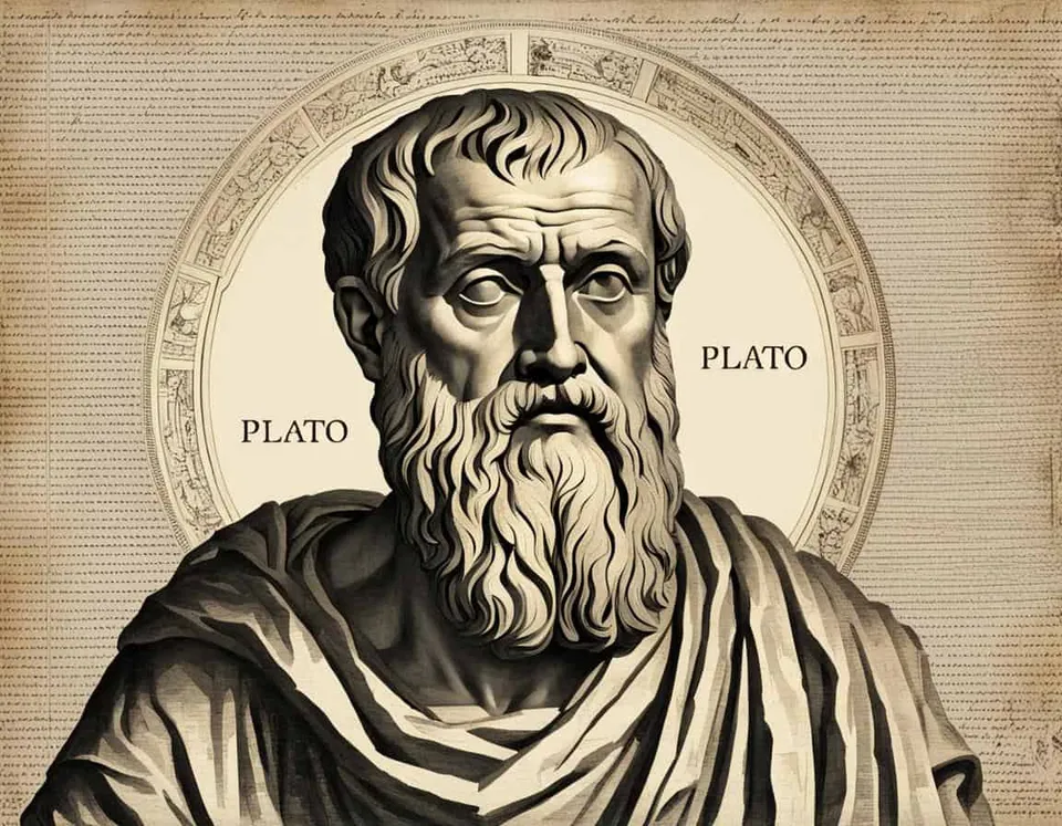 Philosophical illustration representing Why Plato's Ideas Still Matter in the 21st Century
