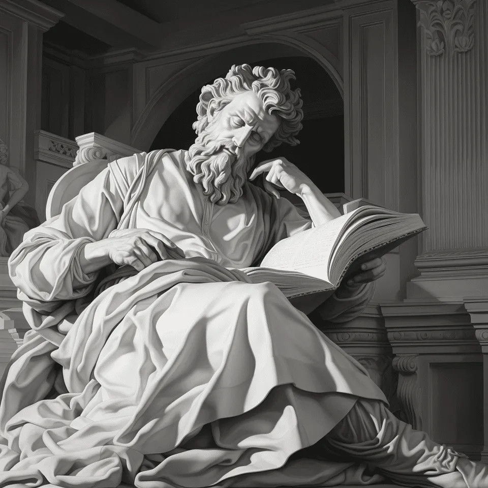 Classical sculpture illustrating Plato's appetitive part of the soul